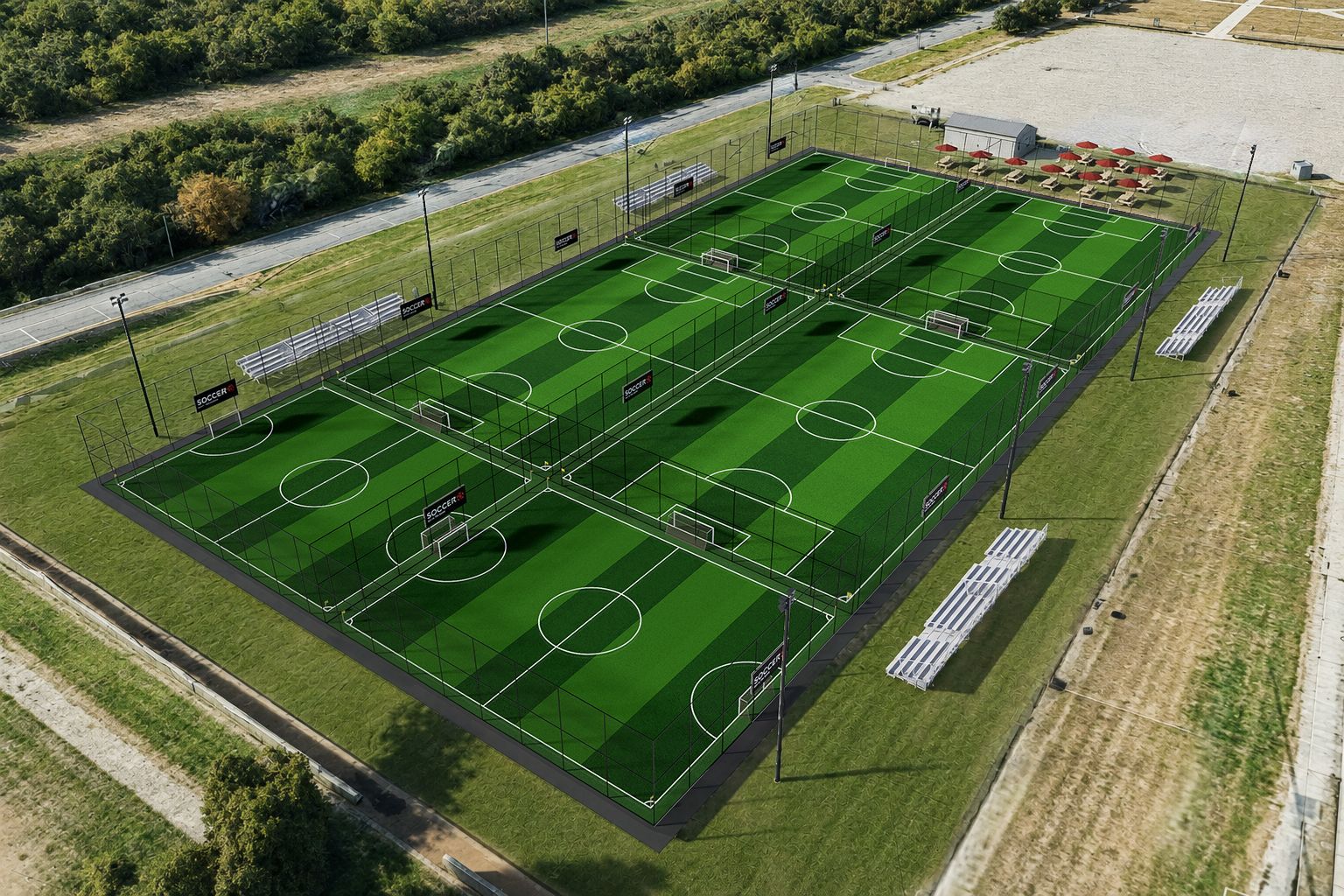 AI Rendering of future Soccer Complex in Everman, TX